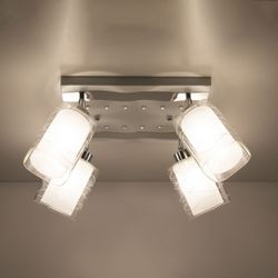 Citilux Прима CL160241 Люстра с поворотными плафонами Белая Хром