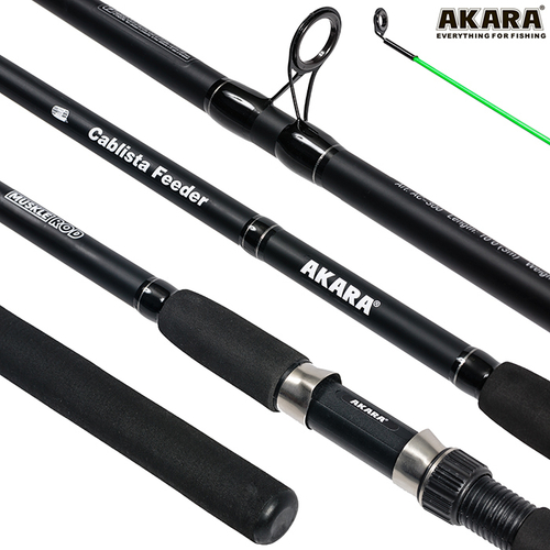 Удилище штекерное стекло фид. 3 колена Akara Cablista (50-100-150 гр.) 3,0 м