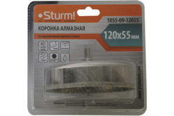 Коронка алмазная (120х55 мм; 6-гранный хв-к) Sturm 1055-09-12055