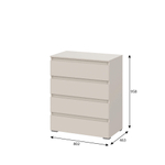 Люмо Комод КМ 02 дуб крафт золотой/белый, кашемир