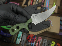 Нож Cold Steel Mini-TAC Bowie Green - зеленая рукоять, ножны, цепочка