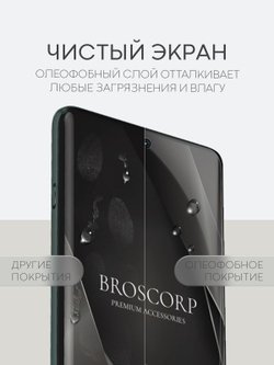 Защитная плёнка BROSCORP для OnePlus 12 (арт.ONEPLUS-12-GEL-FILM-GLOSSY )