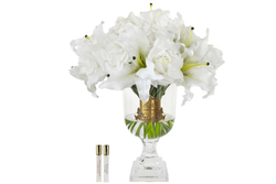 Букет из роз и лилий ароматизированный и 2 спрея 10мл Cote Noire Gold & Ivory White белый