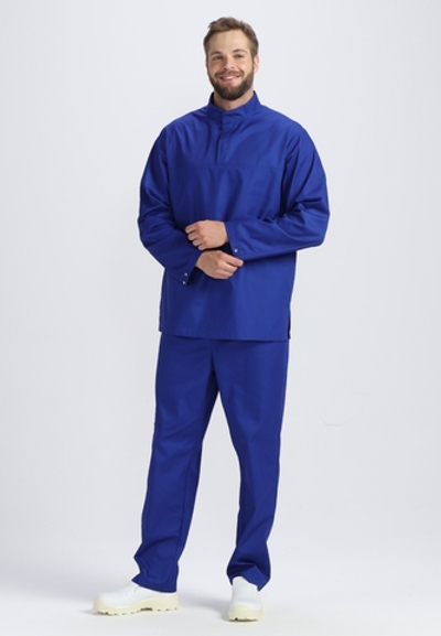 Костюм мужской ХАССП-Стандарт NEW (тк.Смесовая,160), васильковый