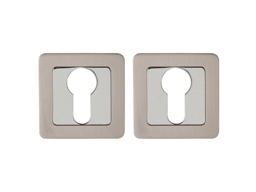 Накладка под цилиндр ET QR SN/CP-3 матовый никель/хром