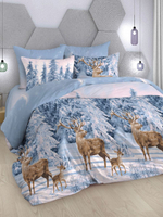 Постельное белье евро, поплин, наволочки 70х70, 100 % хлопок