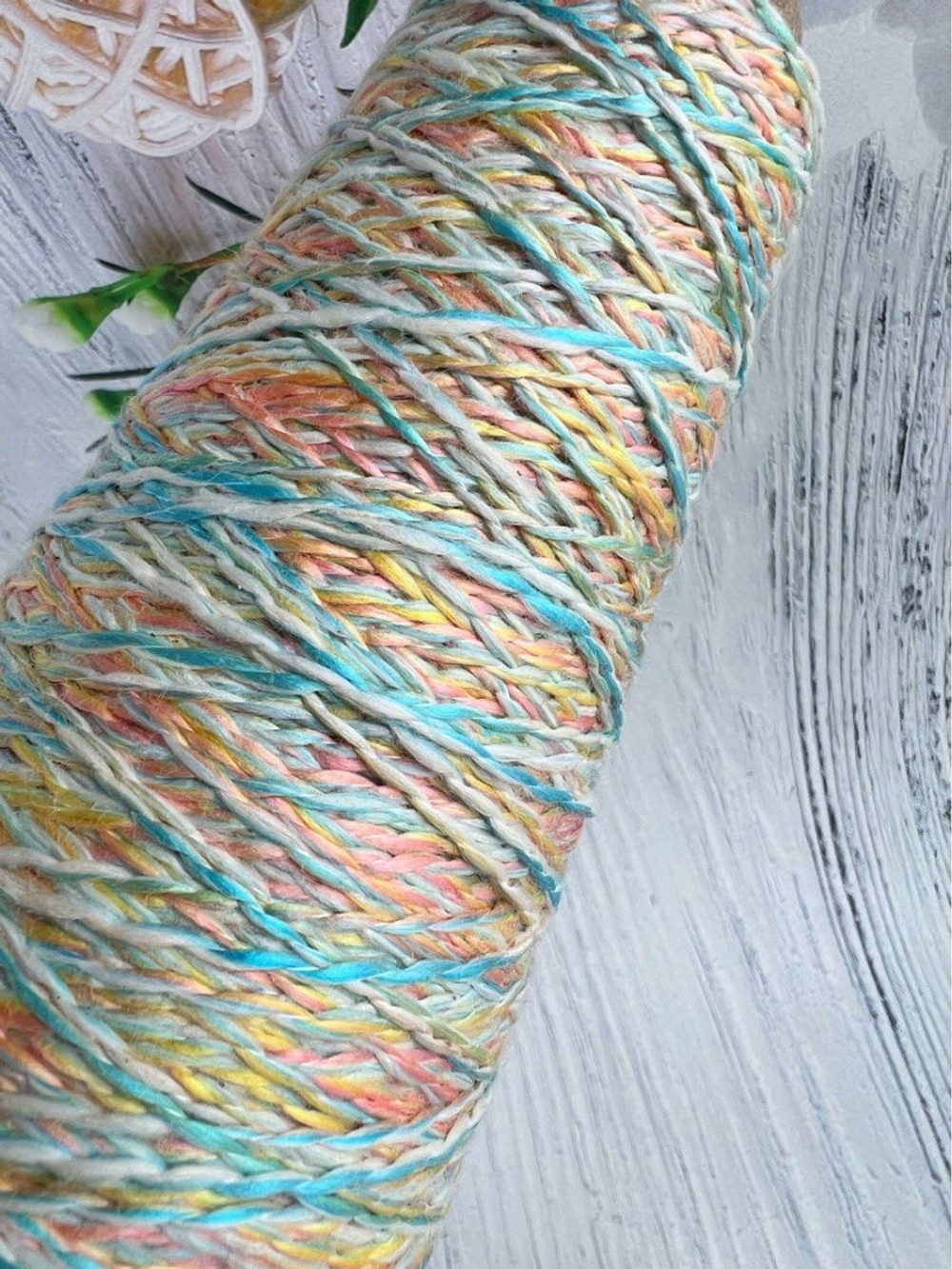 Пряжа для вязания радужный Вискозный Cotone