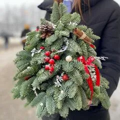 Елочка из живой хвои новогодняя / 35 см