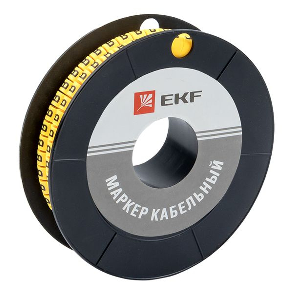 Маркер кабельный 2,5 мм2 "B" (1000 шт.) (ЕС-1) EKF PROxima (200.00 шт.)