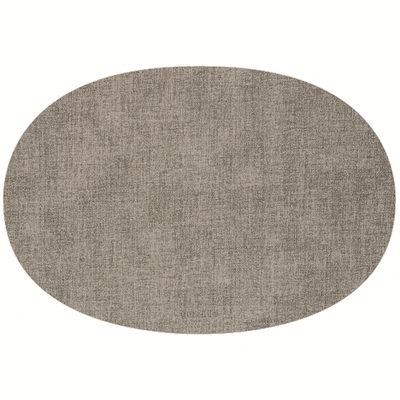 Салфетка подстановочная овальная двухсторонняя fabric, серая
