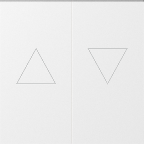 Клавиша 2-я со стрелками для жалюзи, матовый белый, серия A07