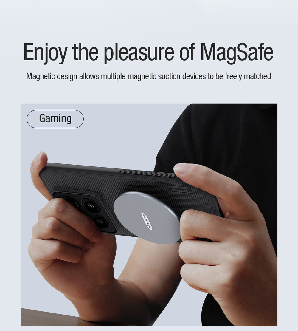 Чехол от Nillkin c поддержкой беспроводной зарядки MagSafe для смартфона Xiaomi 14 Pro, серия Super Frosted Shield Pro Magnetic