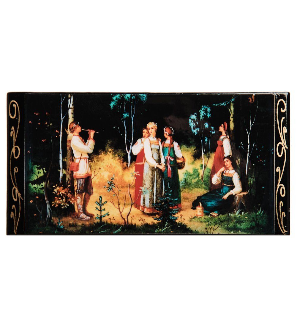 Народные промыслы ШК-11/12-B Шкатулка-купюрница в технике декупаж (8х17х4)