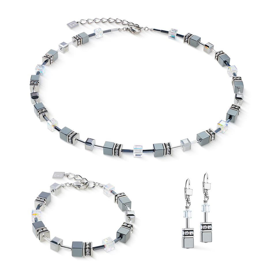 Серьги Coeur de Lion Grey-Silver 4015/20-1217