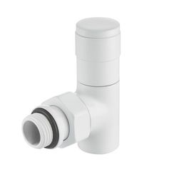 Набор дизайн-вентилей Royal Thermo PIANO, угловой (белый) 1/2quot;