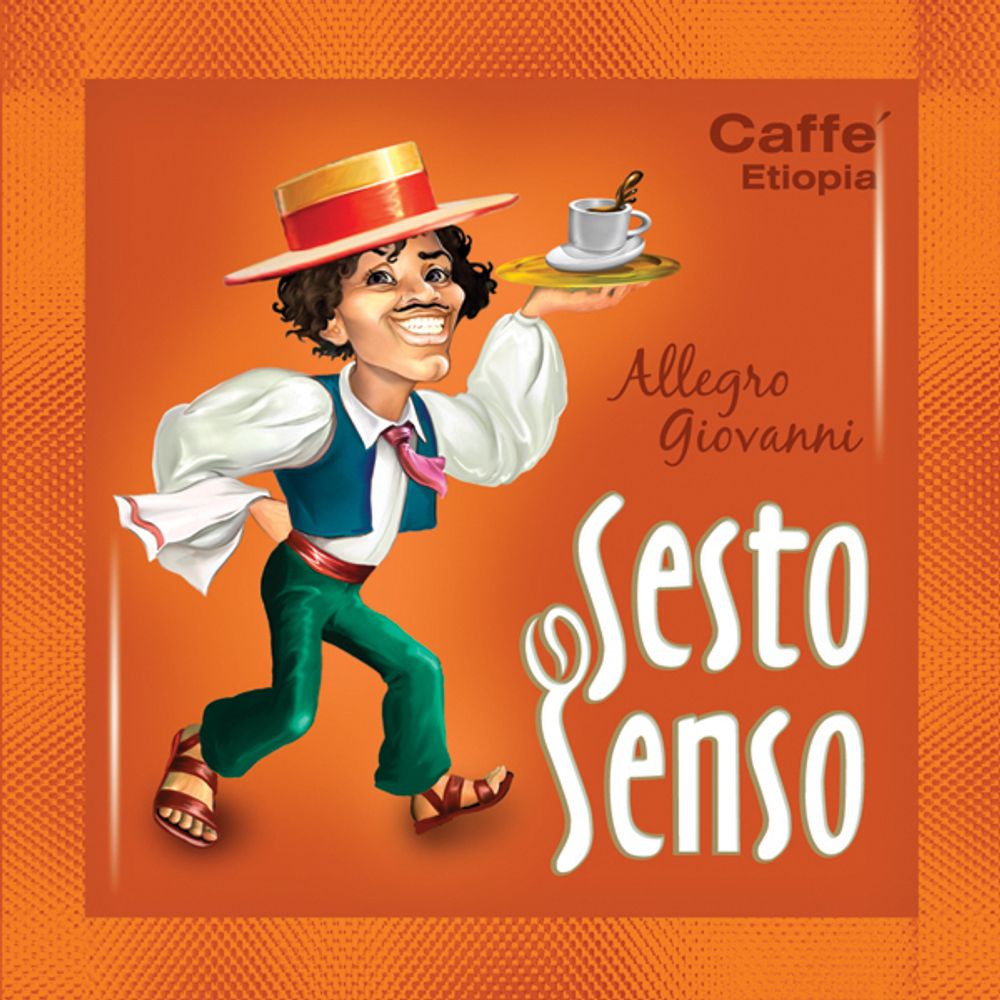 SESTO SENSO / Кофе в чалдах &quot;Allegro Giovanni&quot; (чалды, стандарт E.S.E., 44 мм ),120 шт