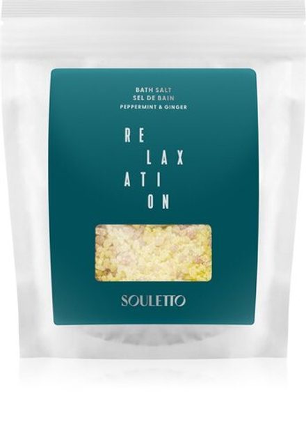 Souletto Peppermint & Ginger Bath Salt - соль для ванны /   500  g  / GTIN 8059300535332