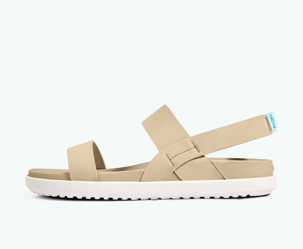 Сандалии Native Nina Flax Tan  Cloud Grey бежевые