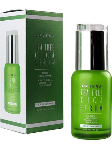 Orjena Orjena Tea Tree Cica Serum kojące serum do twarzy z ekstraktem z wąkroty azjatyckiej 45ml