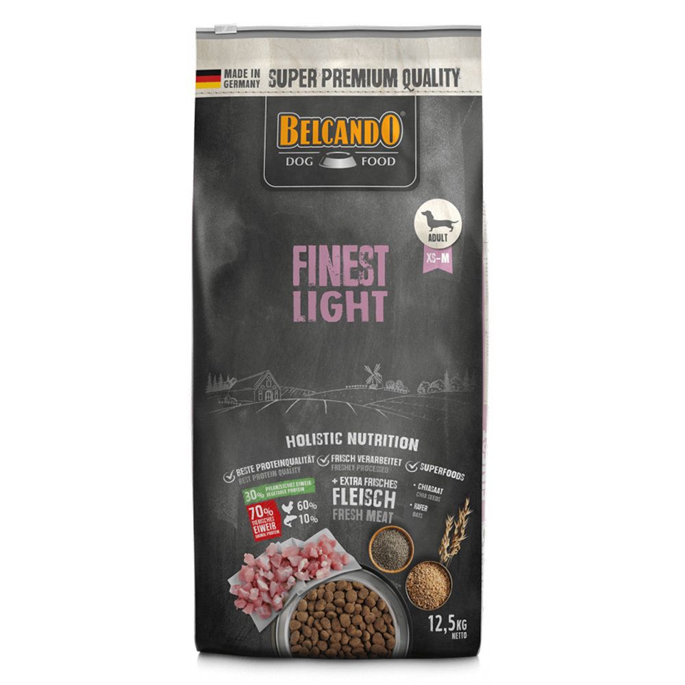 Сухой корм Belcando Finest Light утка и печень 12,5 кг