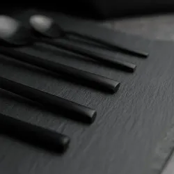 Нож столовый 22 см матовый черный цвет Black Sapporo PVD P.L. - Davinci [12]