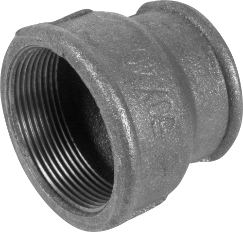 Муфта перех 1х1/2 черная