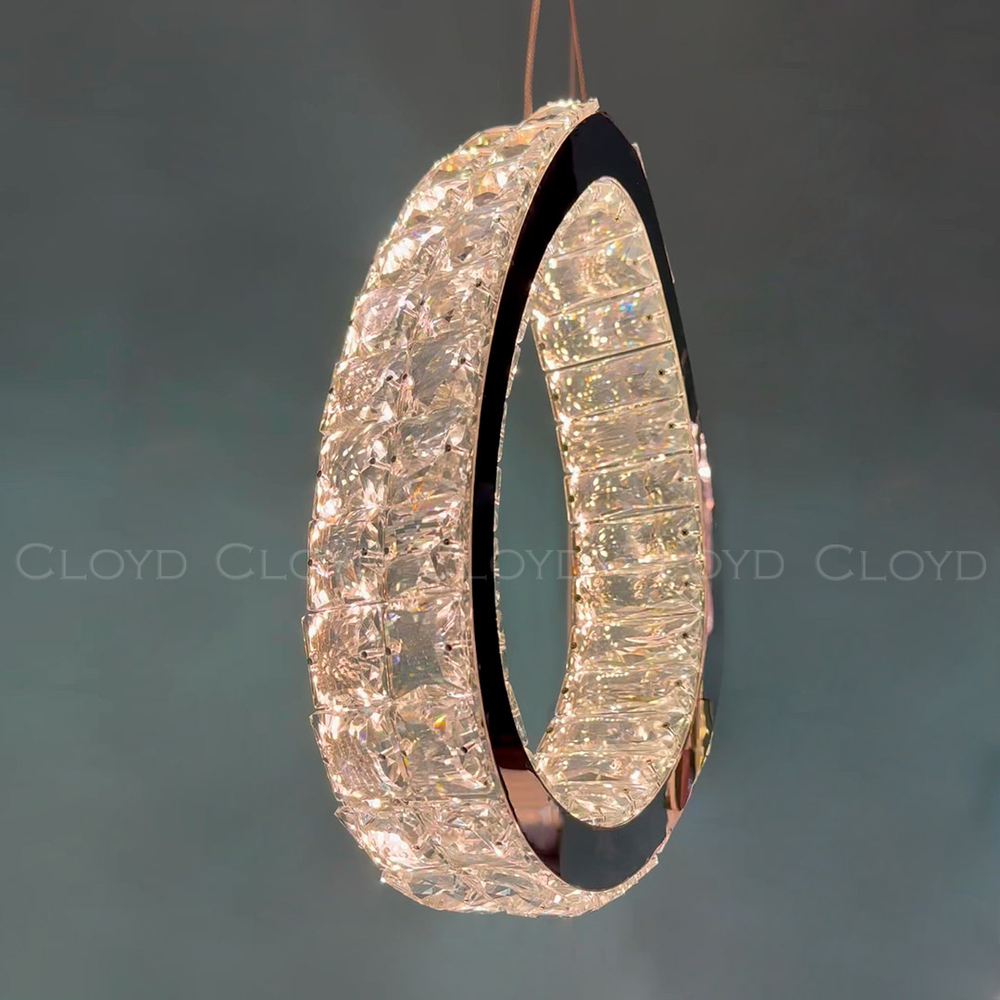 Подвесной светильник Cloyd INEZ P1 / выс. 32 см - хром (арт.11566)