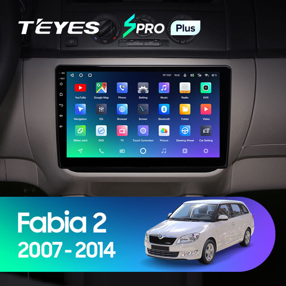 Teyes SPRO Plus 10.2" для Skoda Fabia 2007-2014