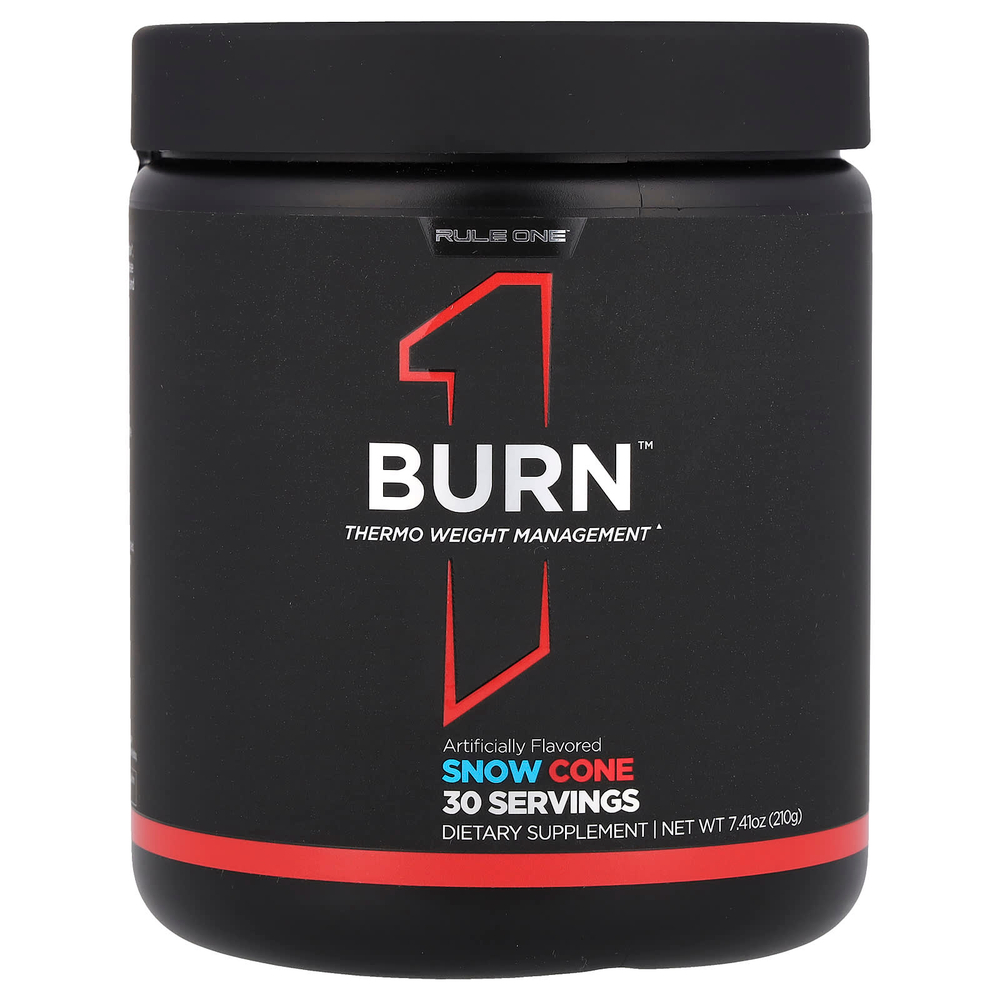 Rule One Proteins, Burn ™, Thermo Weight Management, снежный конус, 210 г (7,41 унции)
