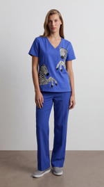 Футболка с принтом зебры