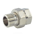 Соединитель латунь никель американка Ду 40 (1 1/2") прямой ВР/НР SantechSystems