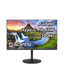 Монитор 23,8'' AOPEN 24SH2YEbmihux IPS, 1920x1080, 1 / 4ms, 250cd, 100Hz, 1xHDMI(1.4) + 1xType-C(65W) + Audio out, Speakers 1Wx2, FreeSync, H.Adj. 80   (by ACER)