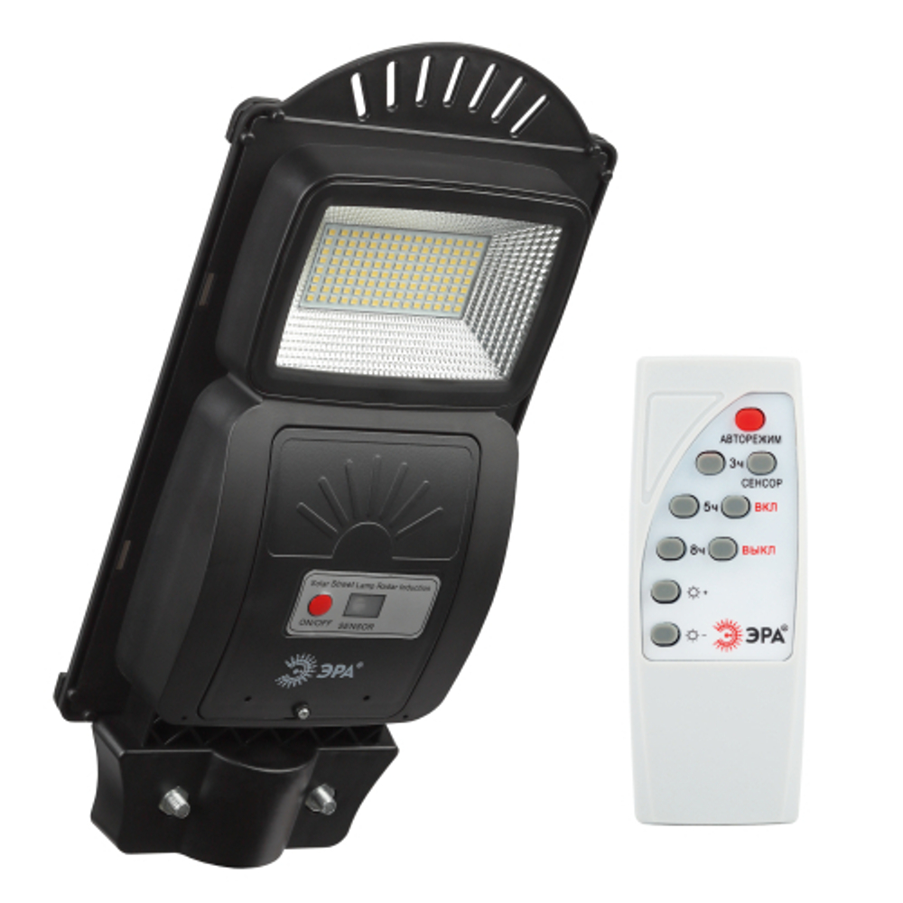 Консольный светильник ЭРА ERAKSS20-01 светодиодный уличный на солнечных батареях с датчиком движения 20W