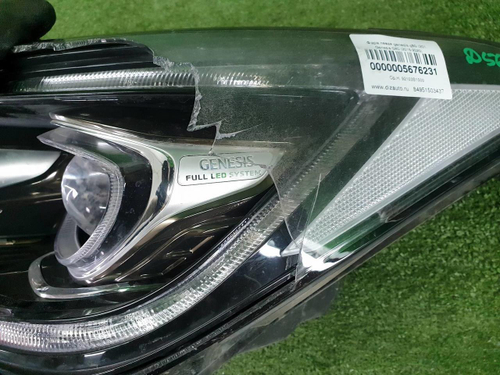 Битая Фара левая Genesis G80 (2016-2020) LED