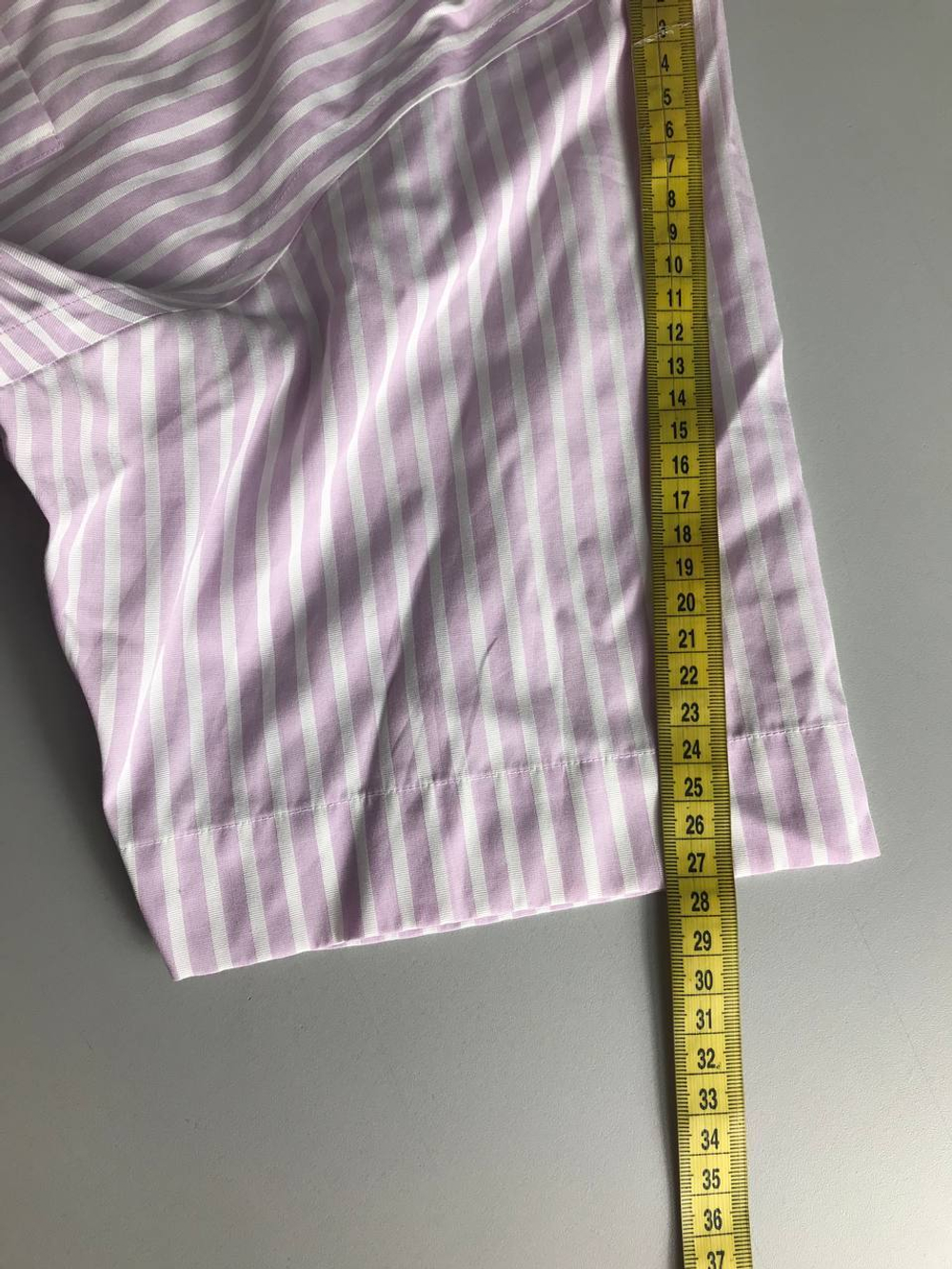 Рубашка Henderson в полоску, маркировка 42, визуально на 52/54 размер