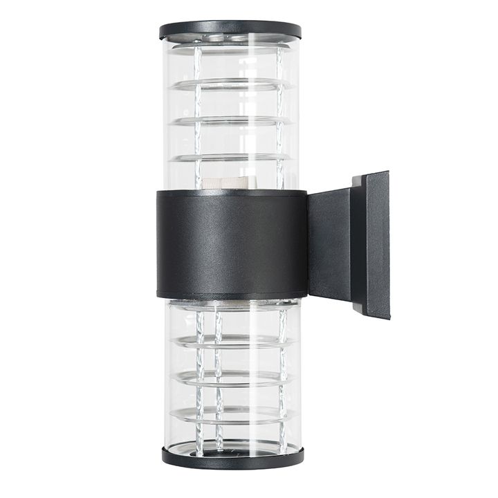 Светильник садово-парковый Feron.ONE DH0802-P, на стену вверх/вниз, E27 230V, черный пластик