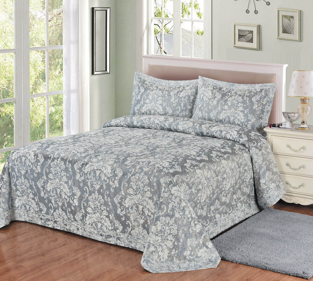 Покрывало 240х260 Sofi De MarkO Ивина голубое