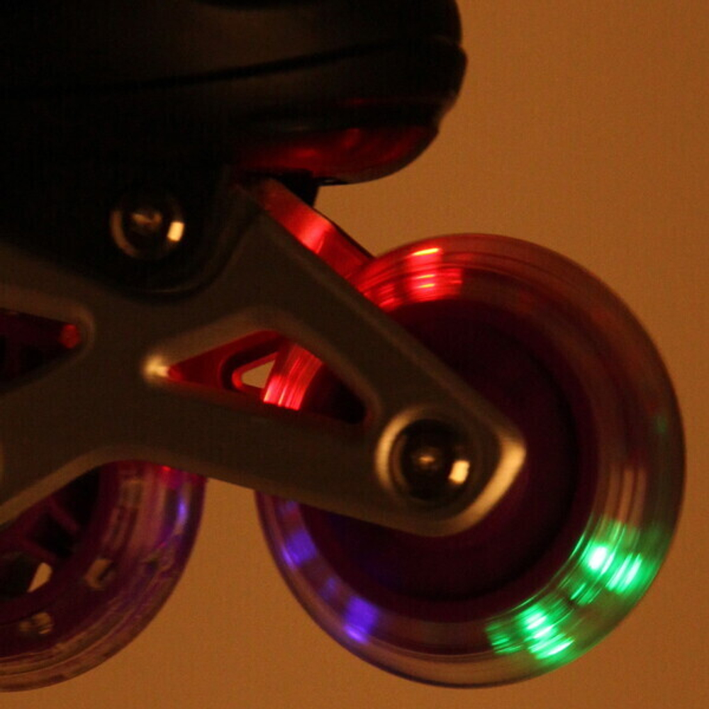 Коньки роликовые раздвижные Happy Star 136C, фиолетовый, колеса ПВХ, размер M (34-38)