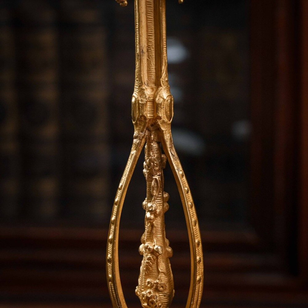 Пара бронзовых канделябров на 4 свечи