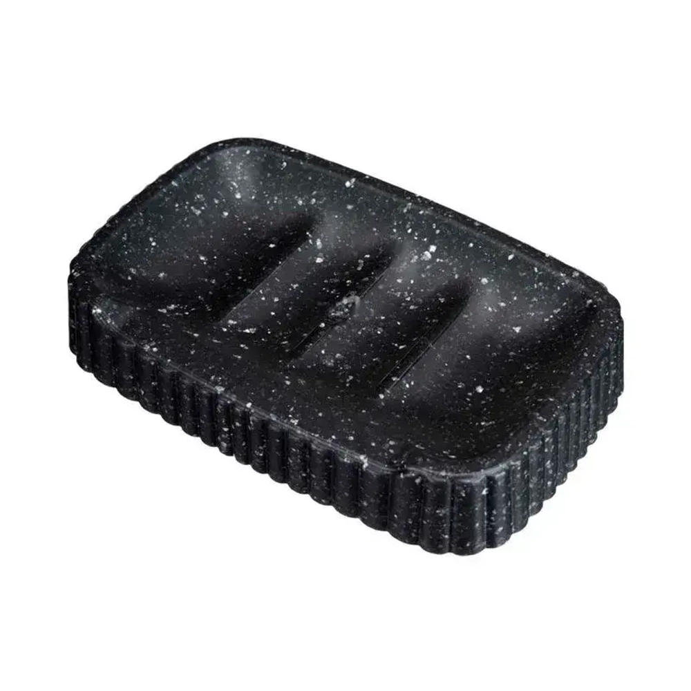 Мыльница velvet 138х25 мм (черный гранит)