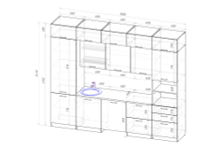 Кухонный гарнитур Терция экстра 5 3000 мм