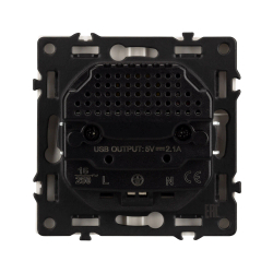 Механизм розетки с USB зарядкой SCT-NOBE-MUAA-SFPL-CA (230V, 16A) (Arlight, -) 059442