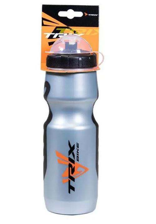Фляга TRIX, 700 мл, защитная крышка, 70°С/-10°С, LDPE, черно-серая (100)