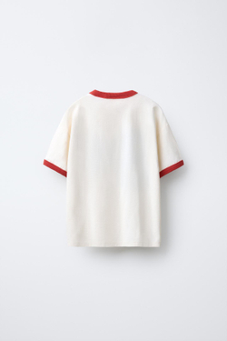 ZARA ФУТБОЛКА С ПРИНТОМ BOWIE™, ЭКРЮ