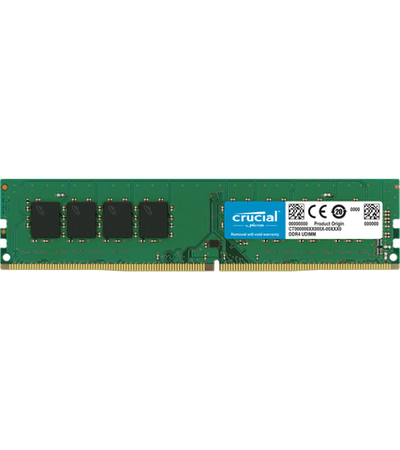 Crucial by Micron DDR4 32GB 3200MHz UDIMM (PC4-25600) CL22 2Rx8 1.2V (Retail), 1 year