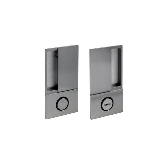 Дверная ручка c замком AGB WAVE Profil Doors матовый хром