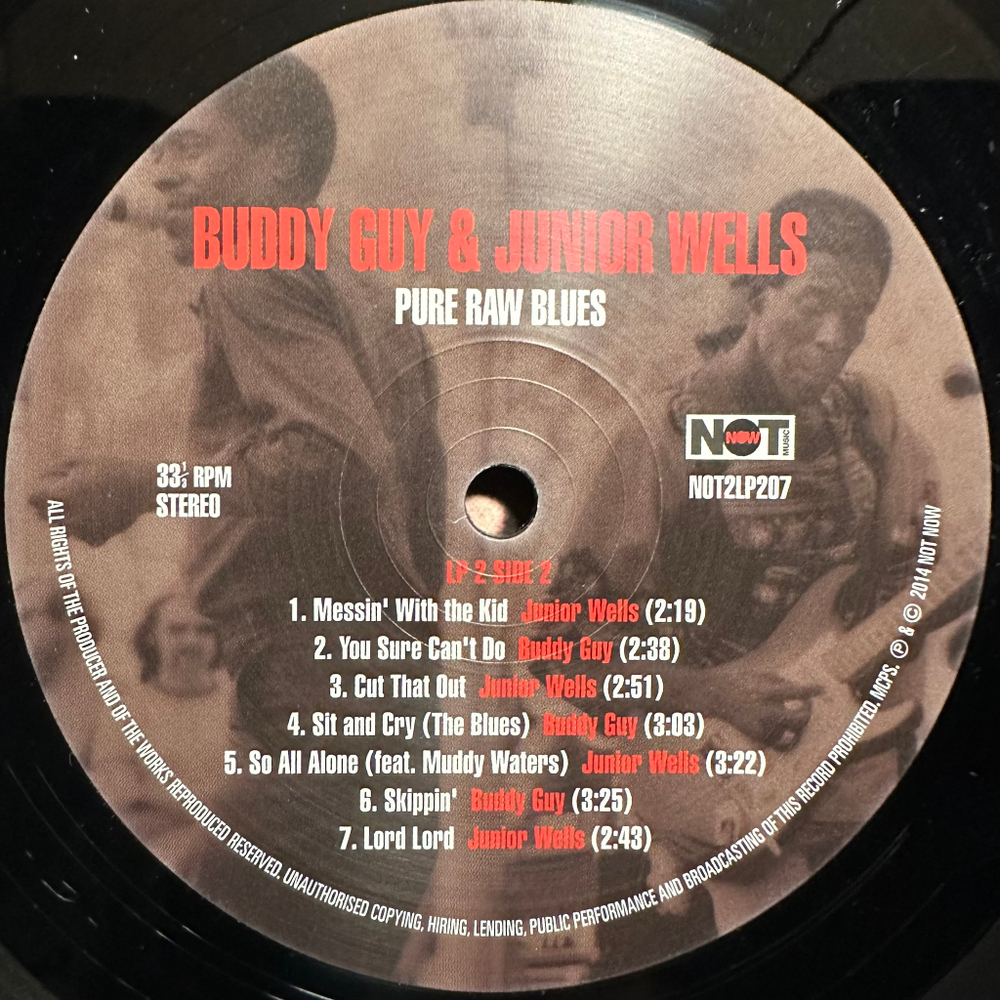 Buddy Guy & Junior Wells - Pure Raw Blues 2LP (Европа 2014г.)