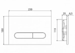 Инсталляция для унитаза BelBango BB002-80 с кнопкой хром