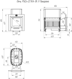 Печь для бани Русь-сетка 18 Л Панорама