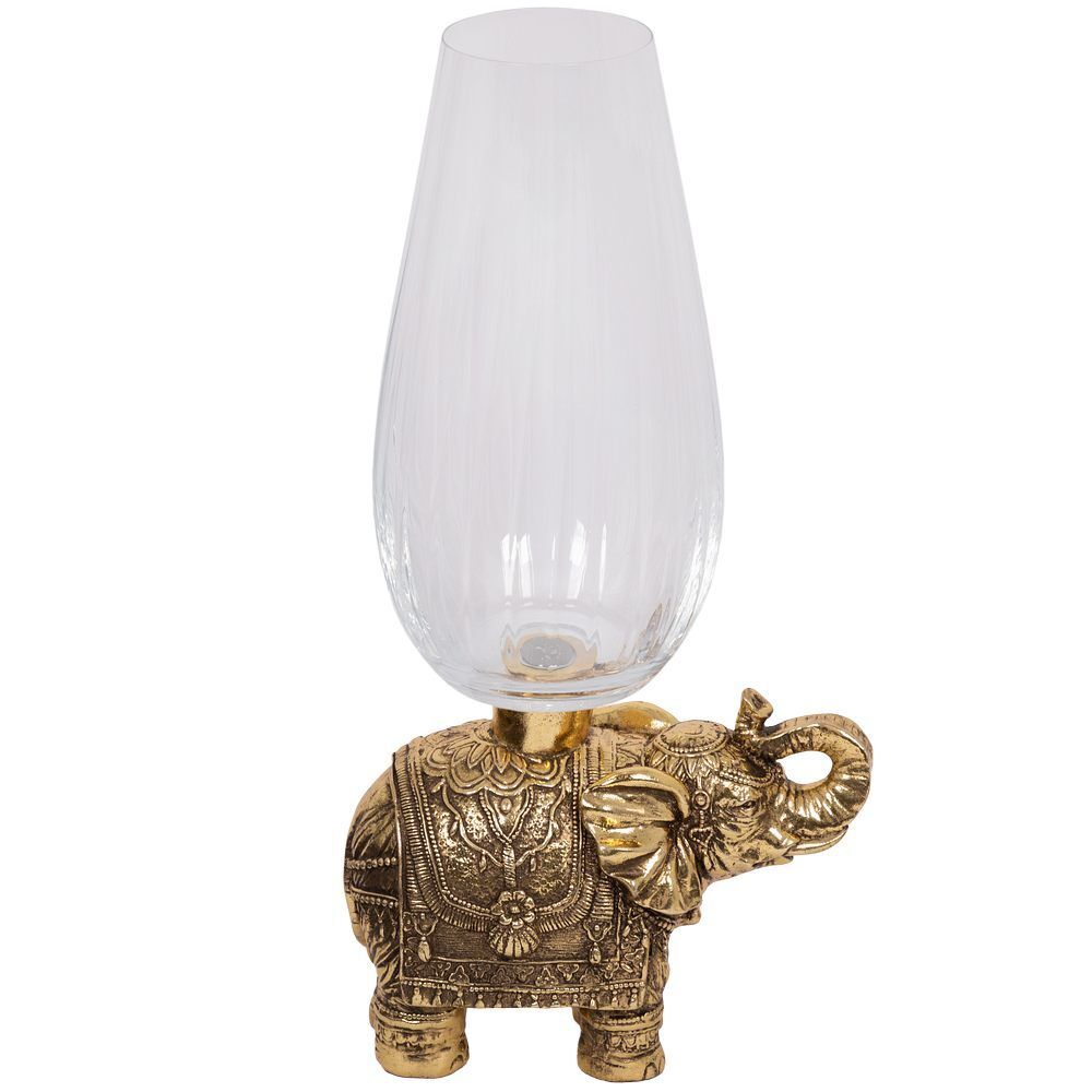 Ваза для цветов Слон индийский Бронза